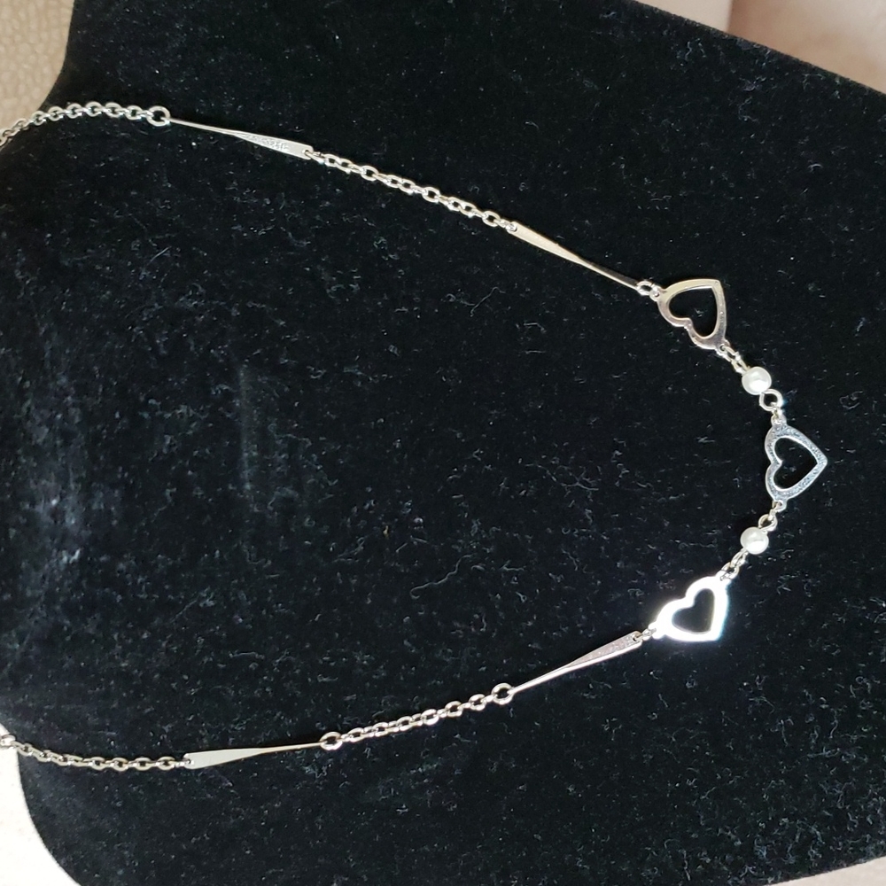 Heart & Pearl Necklace
